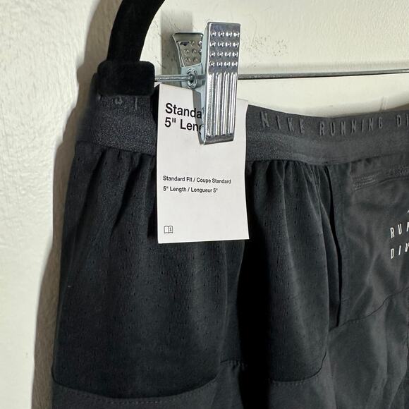Nike Dri-FIT Stride Run Division 5 Inch Brief-Lined Shorts Black Men's XXL NWT - Picture 9 of 16